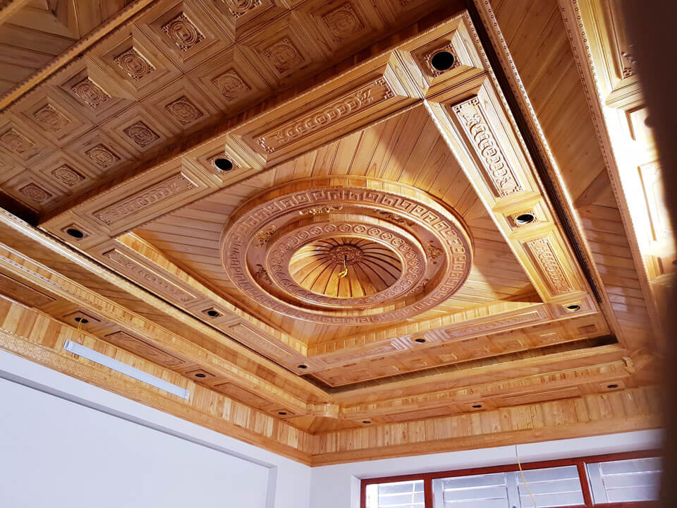 Mẫu trần nhà gỗ đẹp