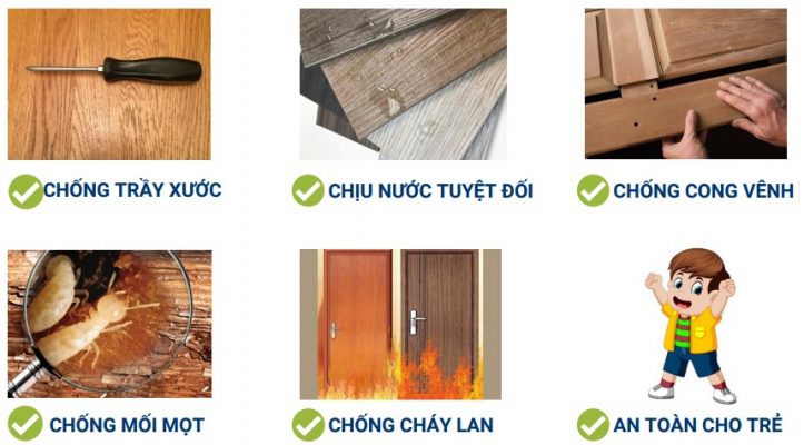 ưu điểm gỗ nhựa composite chống nước chống mối mọt bền đẹp